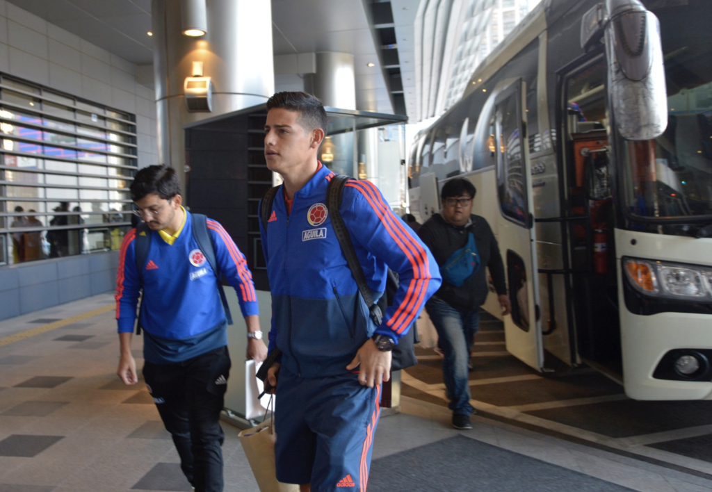 La Seleccion Colombia llego a Seul para enfrentar a Corea
