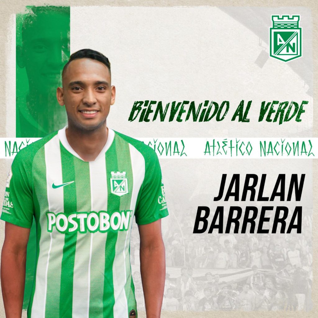 Jarlan Barrera es nuevo jugador de Atlético Nacional