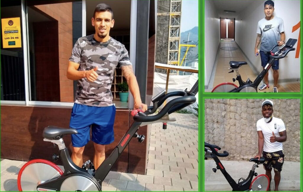 Bicicletas para los jugadores de Nacional
