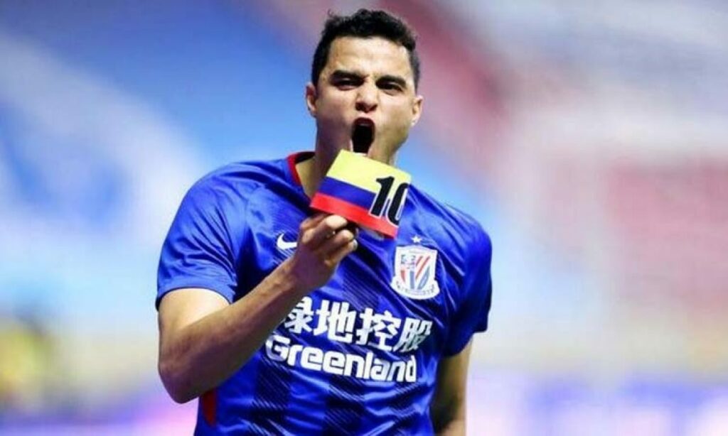 Gio Moreno hizo gol en el Shanghai y alcanzó marca histórica
