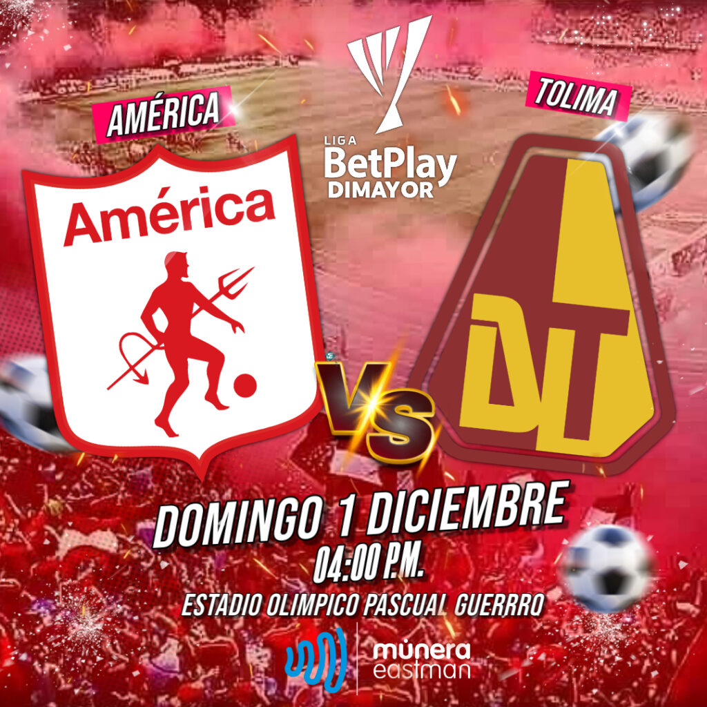 EL AMÉRICA QUIERE ROMPER LA MALA RACHA Y QUIERE GANARLE EN SU CASA AL LÍDER TOLIMA