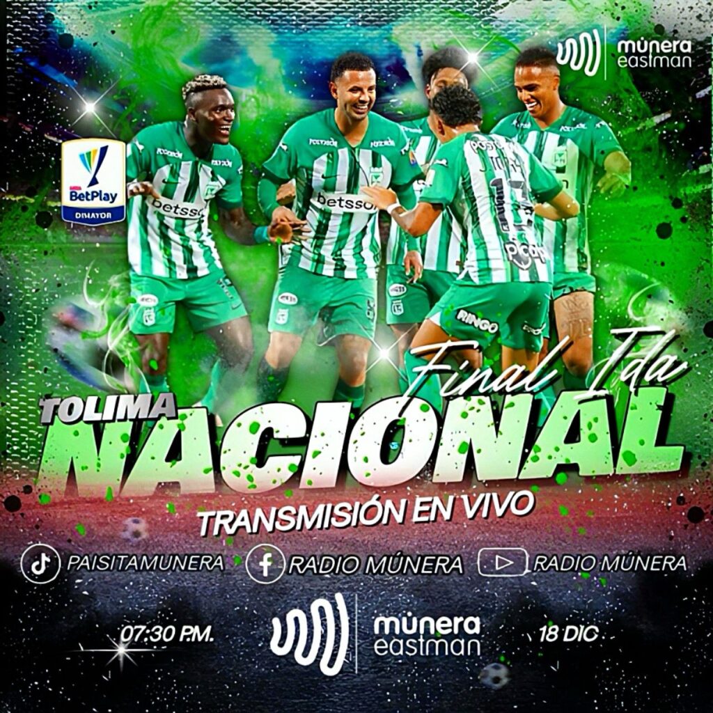 PROGRÁMATE CON NOSOTROS EN LA FINAL IDA, TOLIMA VS NACIONAL