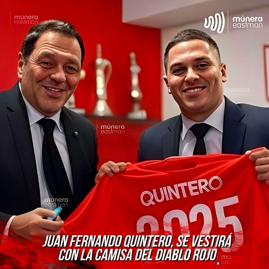 JUAN FERNANDO QUINTERO, SE VISTE DE ROJO, PERO ESTA VEZ CON LOS DIABLOS ROJOS – AMÉRICA DE CALI