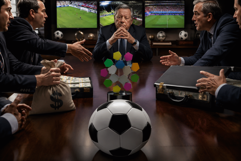 LA PELEA POR EL CONTROL DELFÚTBOL COLOMBIANO — DIMAYOR RECIBEMÚLTIPLES OFERTAS POR LOS DERECHOSDE TV