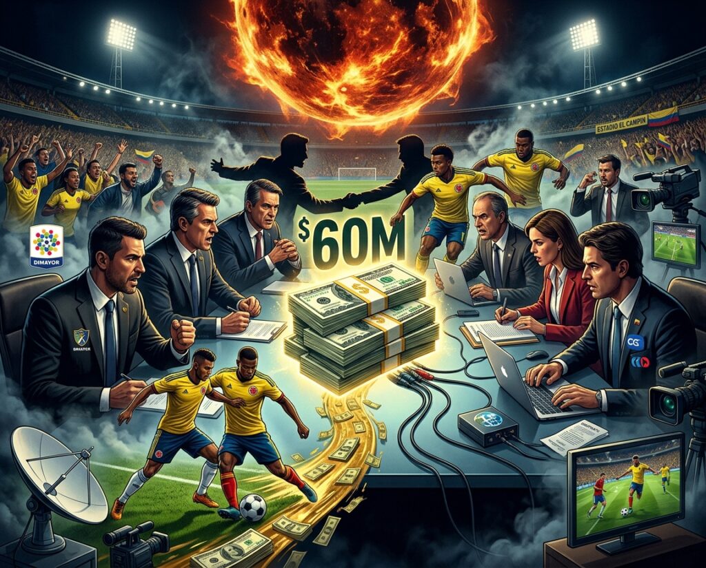 La pelea más grande del fútbol colombiano no es en la cancha: Dimayor negocia derechos de TV por 60 millones de dólares anuales